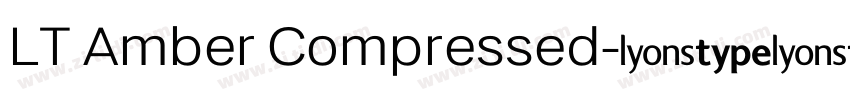 LT Amber Compressed字体转换